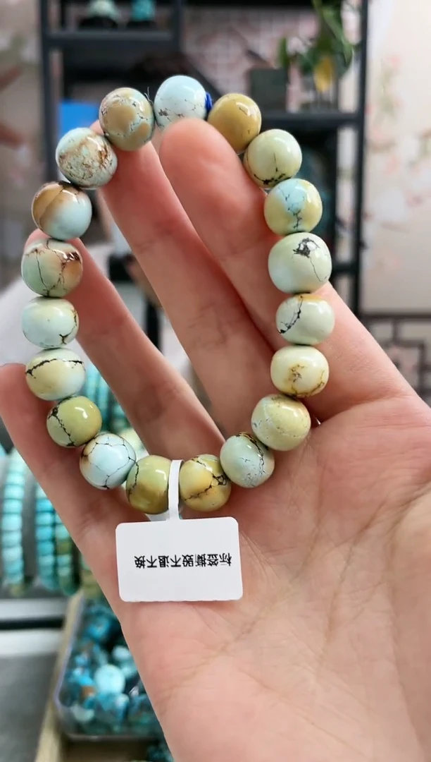 【闪购商品】绿松石珠宝奇石未镶嵌12mm+