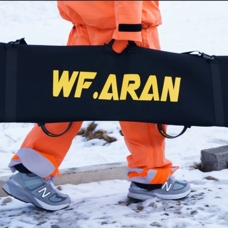 WF.ARAN 23新款单板滑雪板板套饺子皮黑黄方便便携收纳