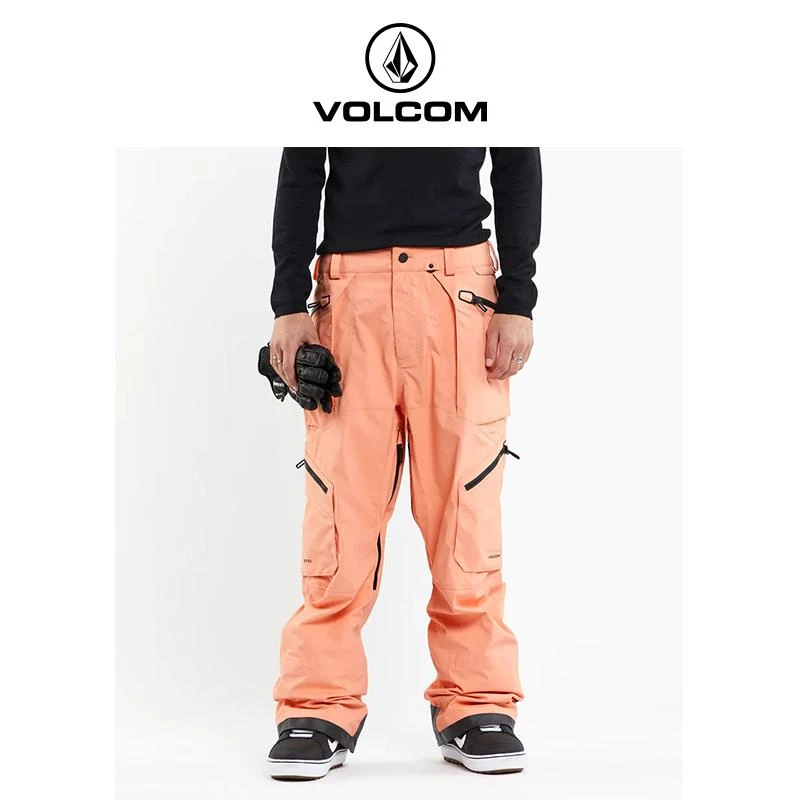 VOLCOM钻石男士户外秋冬休闲加厚冬季保暖防水时尚滑雪裤G1352401