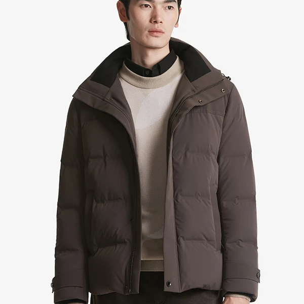 K-boxing/劲霸男装冬季男士短款轻便保暖羽绒服休闲外套BRHT4118