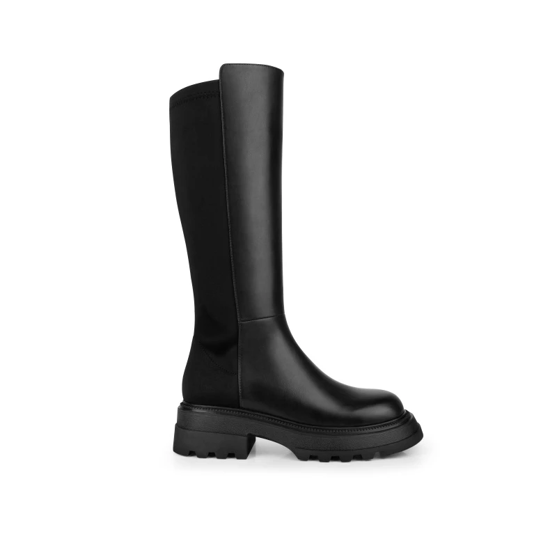 【微瑕专场】INJOYLIFE 拼接长筒靴