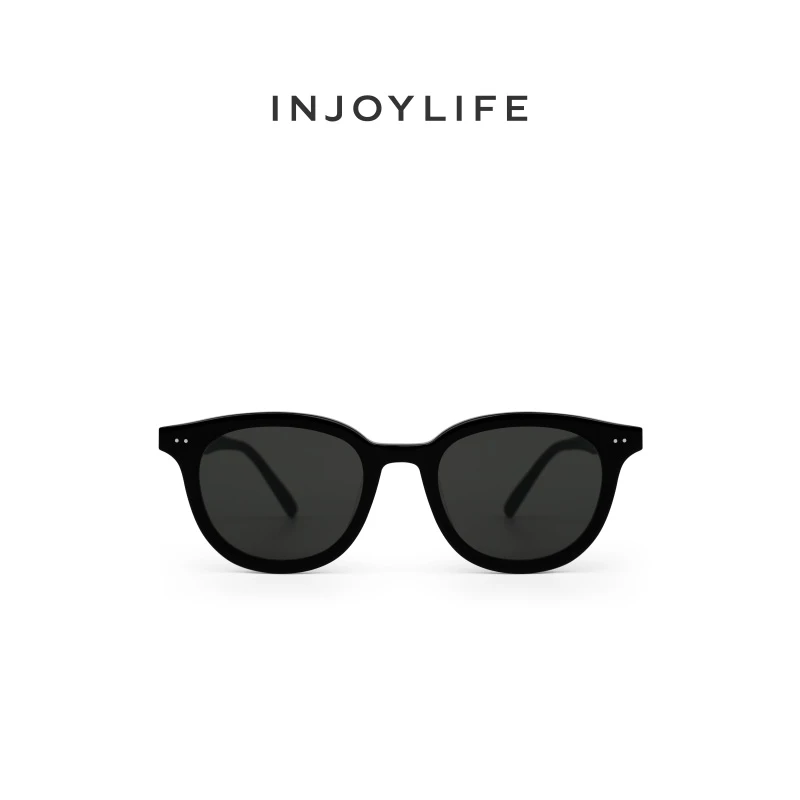 INJOYLIFE潮流黑框墨镜女个性防晒太阳镜男防紫外线情侣眼镜