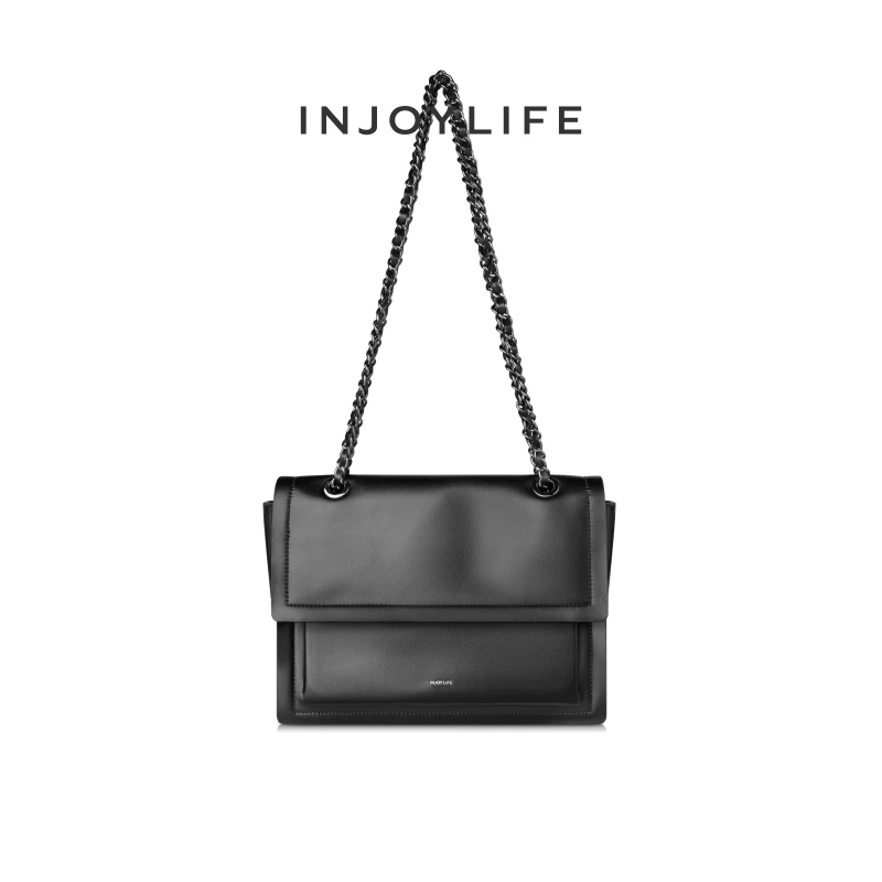 INJOYLIFE流浪包时尚秋冬复古小众设计包包大容量单肩邮差包女包
