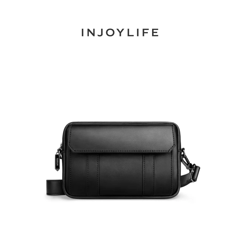 INJOYLIFE邮差包时尚小包女中性复古真皮斜挎包休闲包单肩包男包
