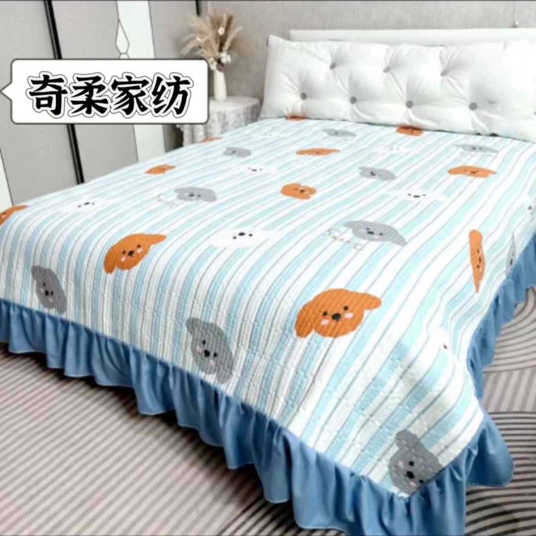 花边四季床盖可以机洗水洗亲肤透气四季通用