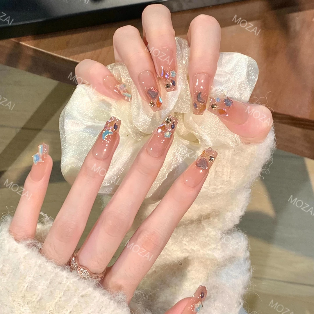 【粉精灵】茉哉纯手工定制美甲可拆卸穿戴甲A1581/A1582/A1583