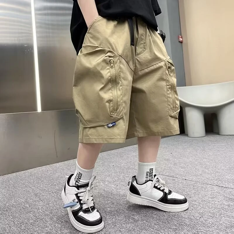 儿童装男童夏装裤子短裤2024新款中裤夏季薄款夏款中大童纯棉裤潮