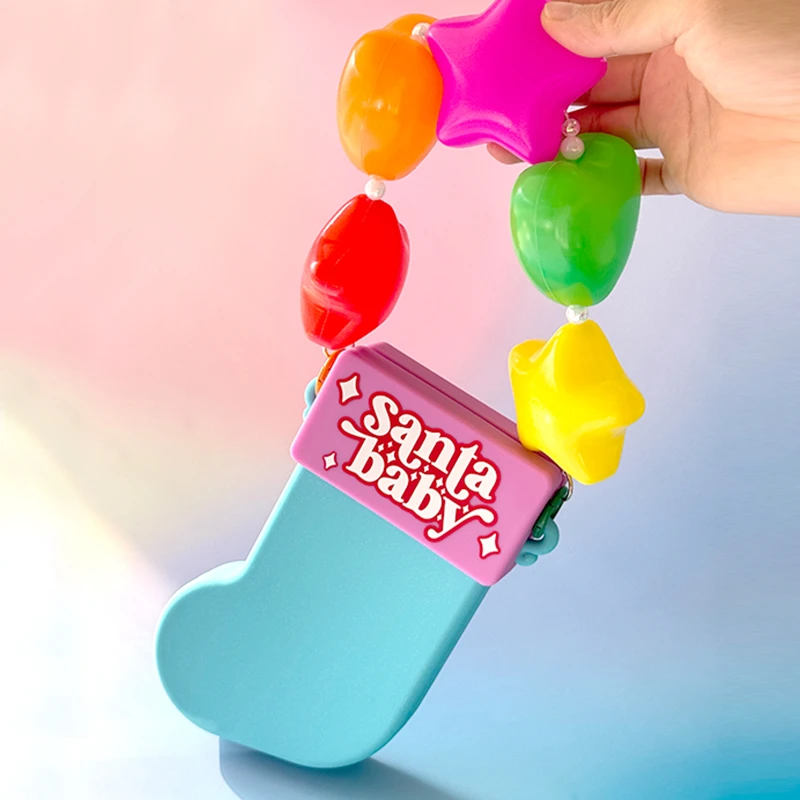 CLICHE女款手工圣诞/袜筒包包手机挂饰通用【圣诞袜筒包】