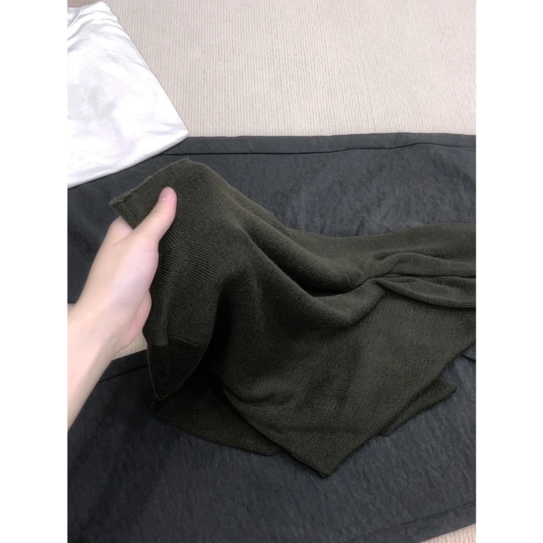 【扬子纱打底】半高领修身显瘦毛衣针织打底衫女 LILI-055