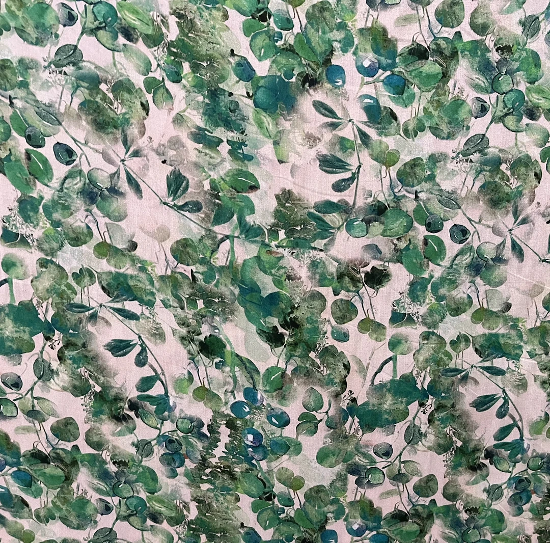 【100%棉绸】铜钱花！服装面料【两米包邮】