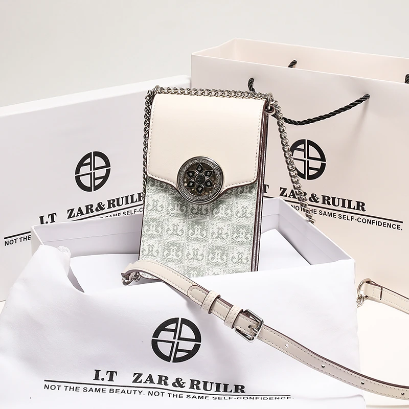 ZAR&RUILR/查瑞娜女生生日礼物手机包女斜挎洋气小包包小众单肩包