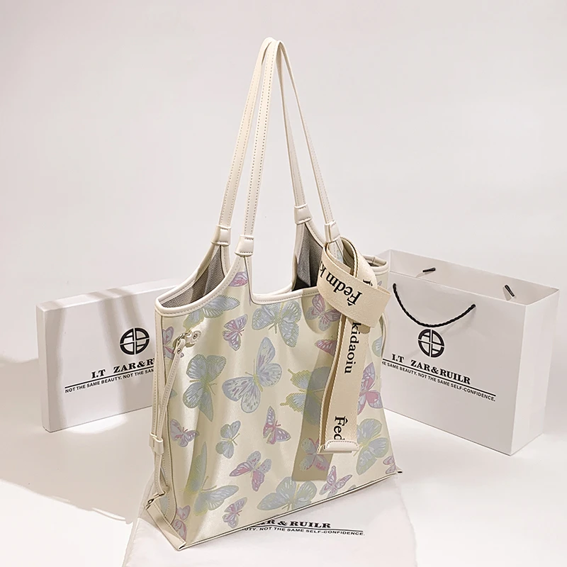 ZAR&RUILR/查瑞娜包包女士大包新中式国风刺绣大容量通勤托特包