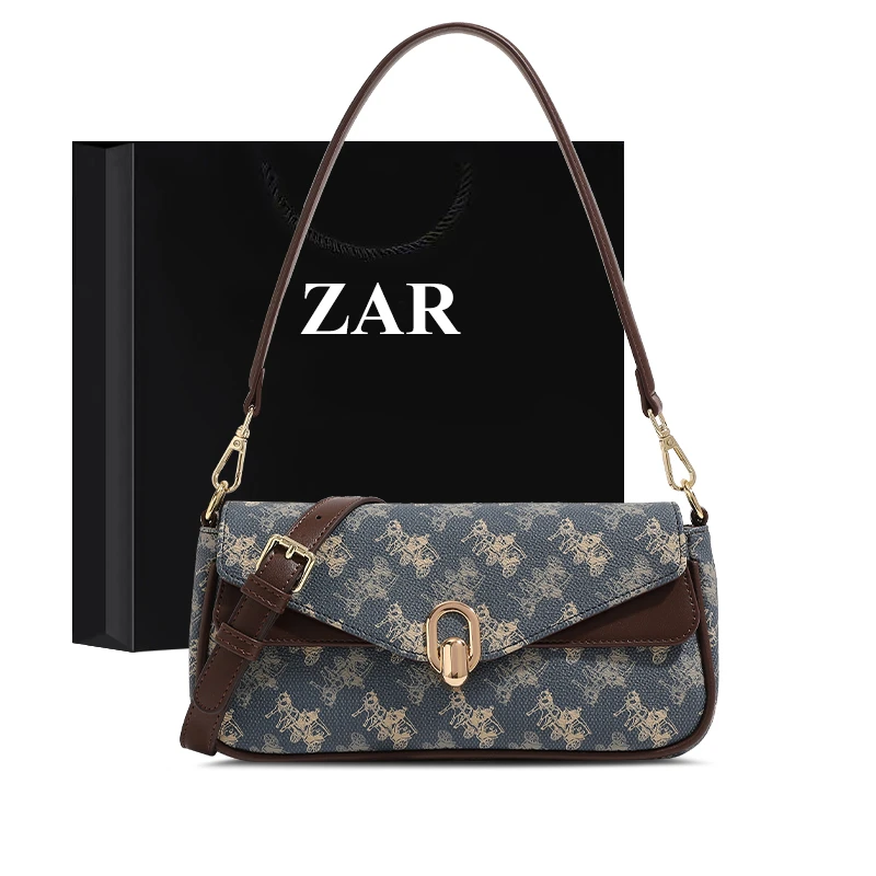 ZAR&RUILR/查瑞娜精致包包女士高级感单肩斜挎包时尚百搭腋下包