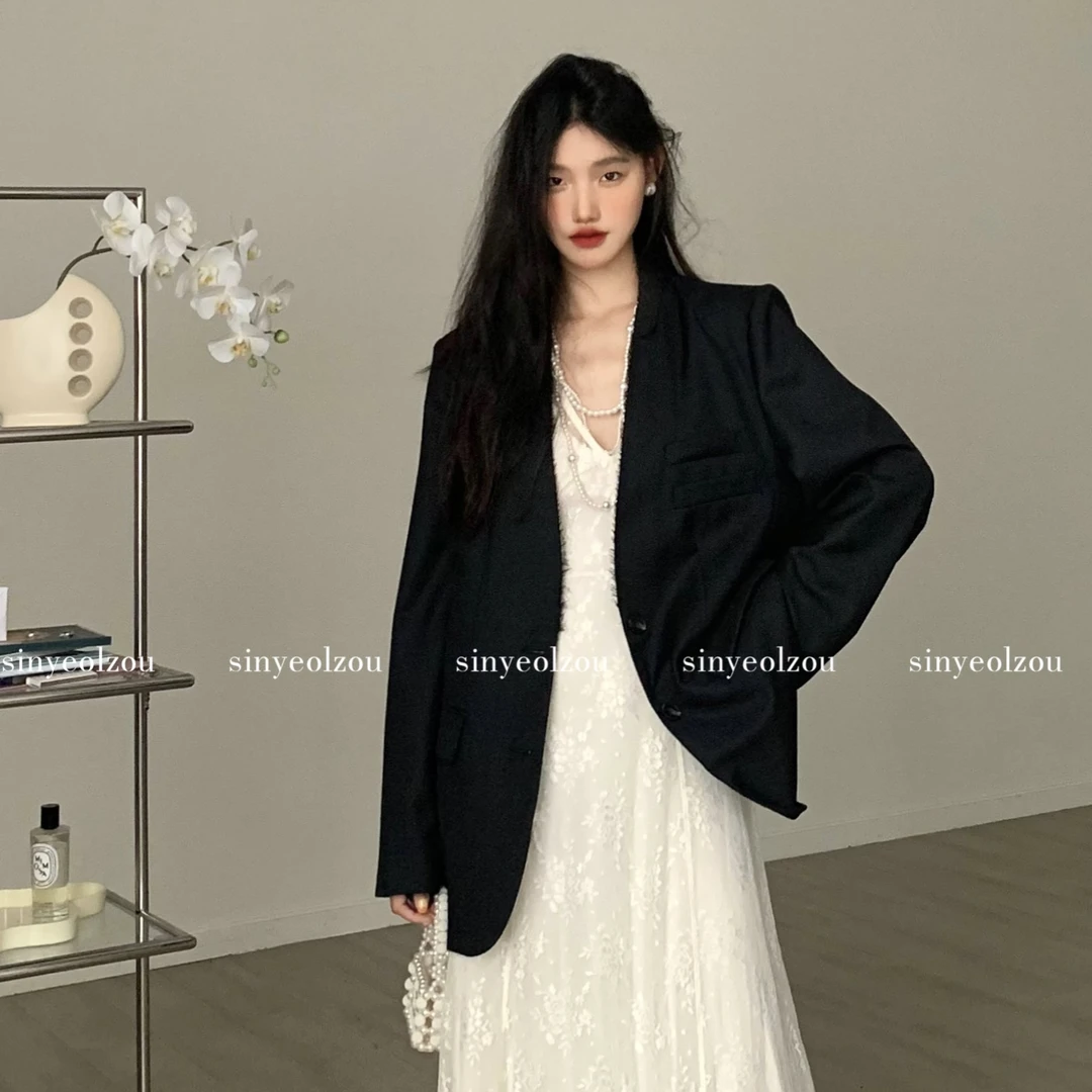 sinyeolzou 简约大牌设计感宽松oversize西装 #1032