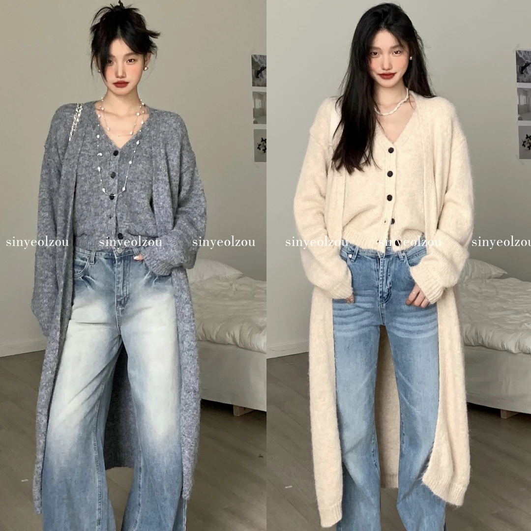 sinyeolzou 清*no退换 #2067 马甲开衫两件套