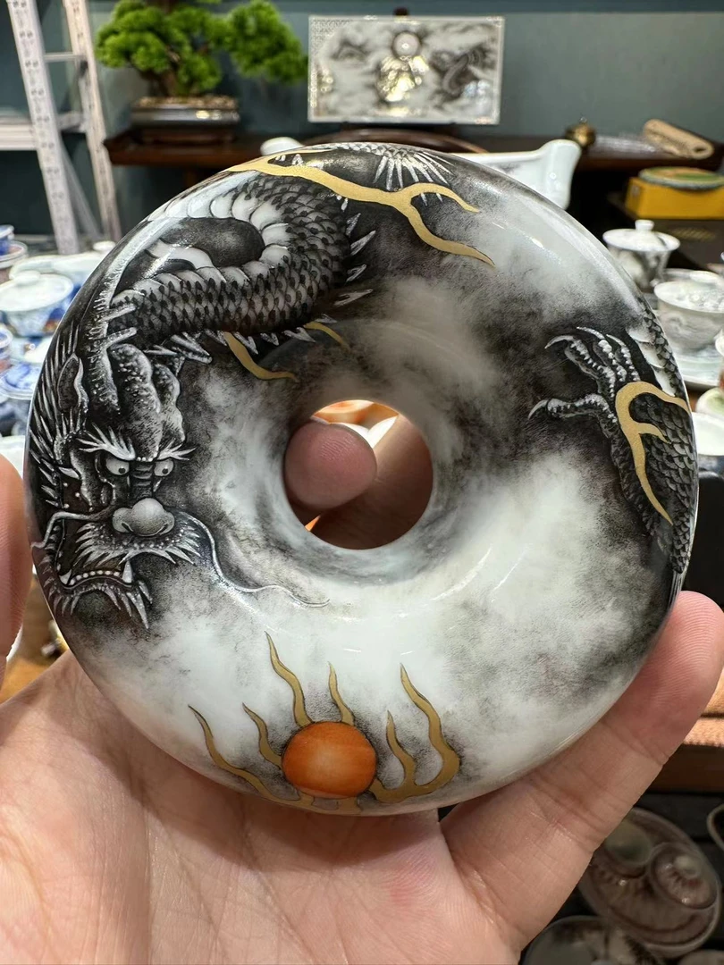 精工釉上墨龙甜甜圈