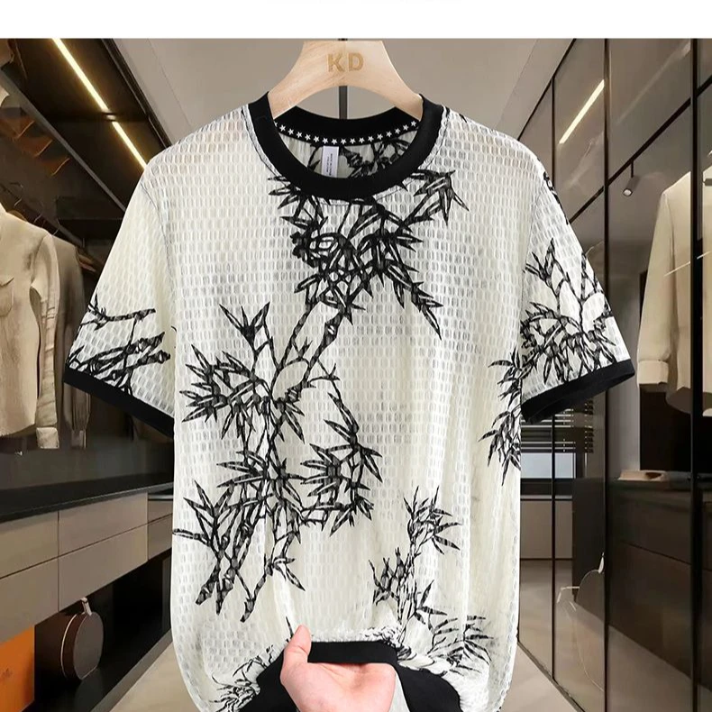 男士T恤短袖男夏季潮流圆领凉感t恤男装龙年新款休闲百搭体恤上衣