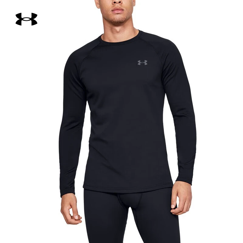 安德玛春季ColdGear Base3.0男子打底上衣运动休闲百搭贴身长袖T