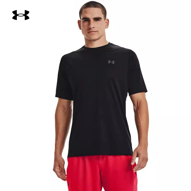 安德玛短袖男夏季新款速干短袖t恤男休闲圆领薄款宽松透气半袖t恤