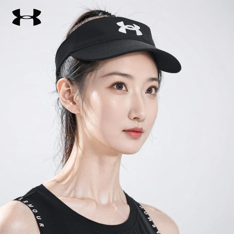 安德玛Golf96运动帽女子透气休闲空顶帽户外遮阳防晒帽高尔夫帽子