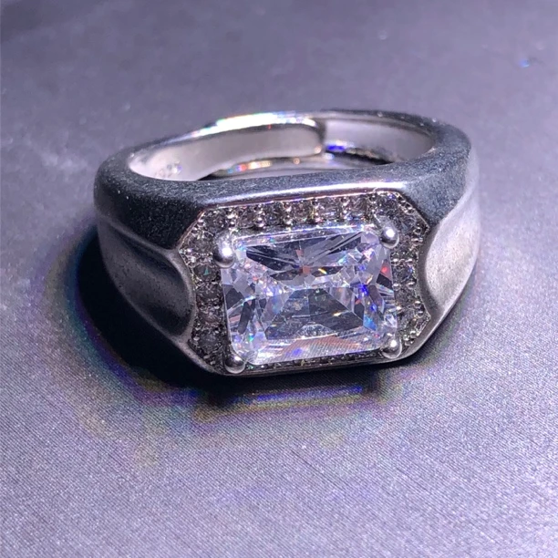 1114白色水晶戒指培育美丽漂亮精致时尚 大方