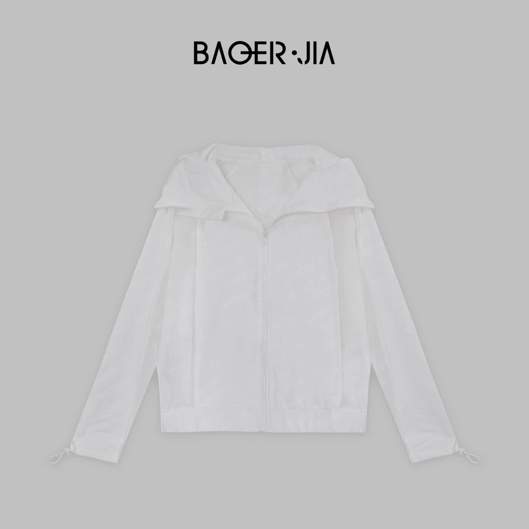 16-【连帽防晒】宝儿家BA63624204夏季穿搭款时尚休闲透气拼接外套