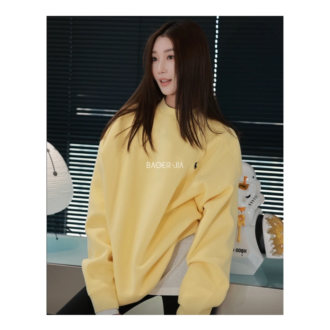 16-【情侣加绒卫衣】宝儿家含幂BL74024411冬季新款休闲小马卫衣