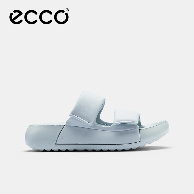 ECCO爱步【科摩女鞋系列】风感波粒夏季厚底泡芙鞋时尚女拖鞋206663