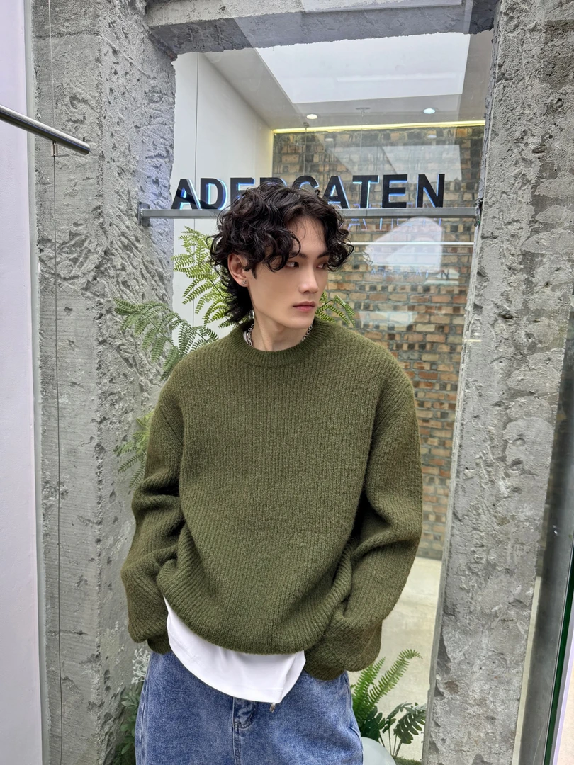 正维路男装 2016冬季加厚圆领针织毛衣内搭百搭上衣