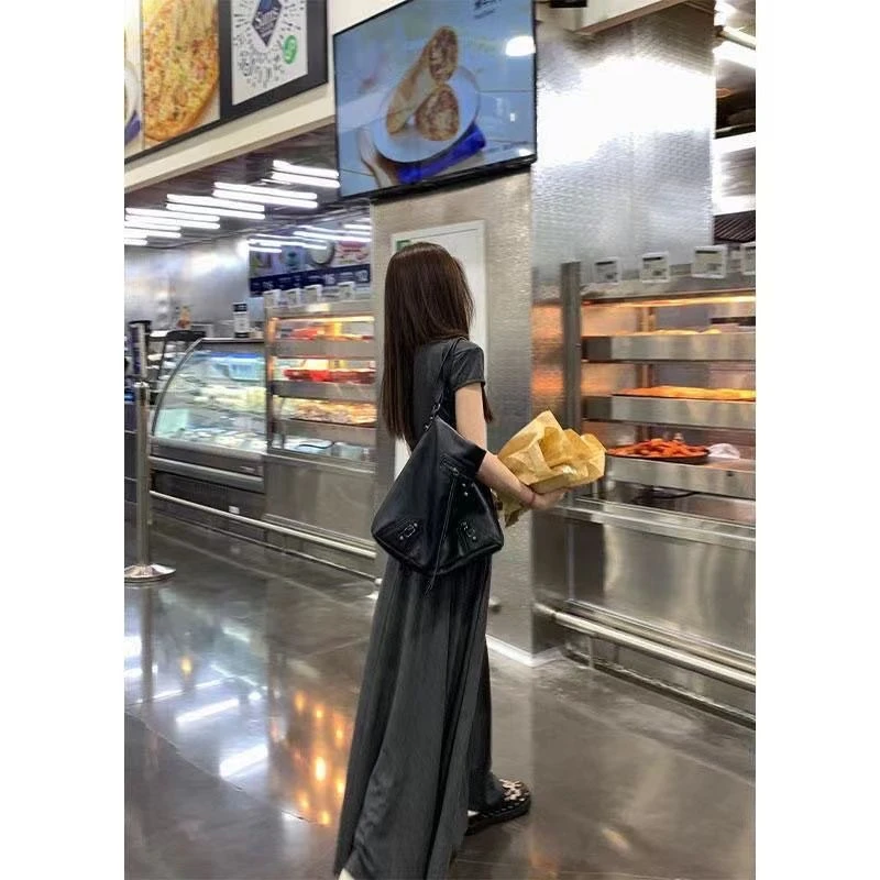 御姐风高端气质连衣裙子女夏季新款法式性感修身显瘦两件套装