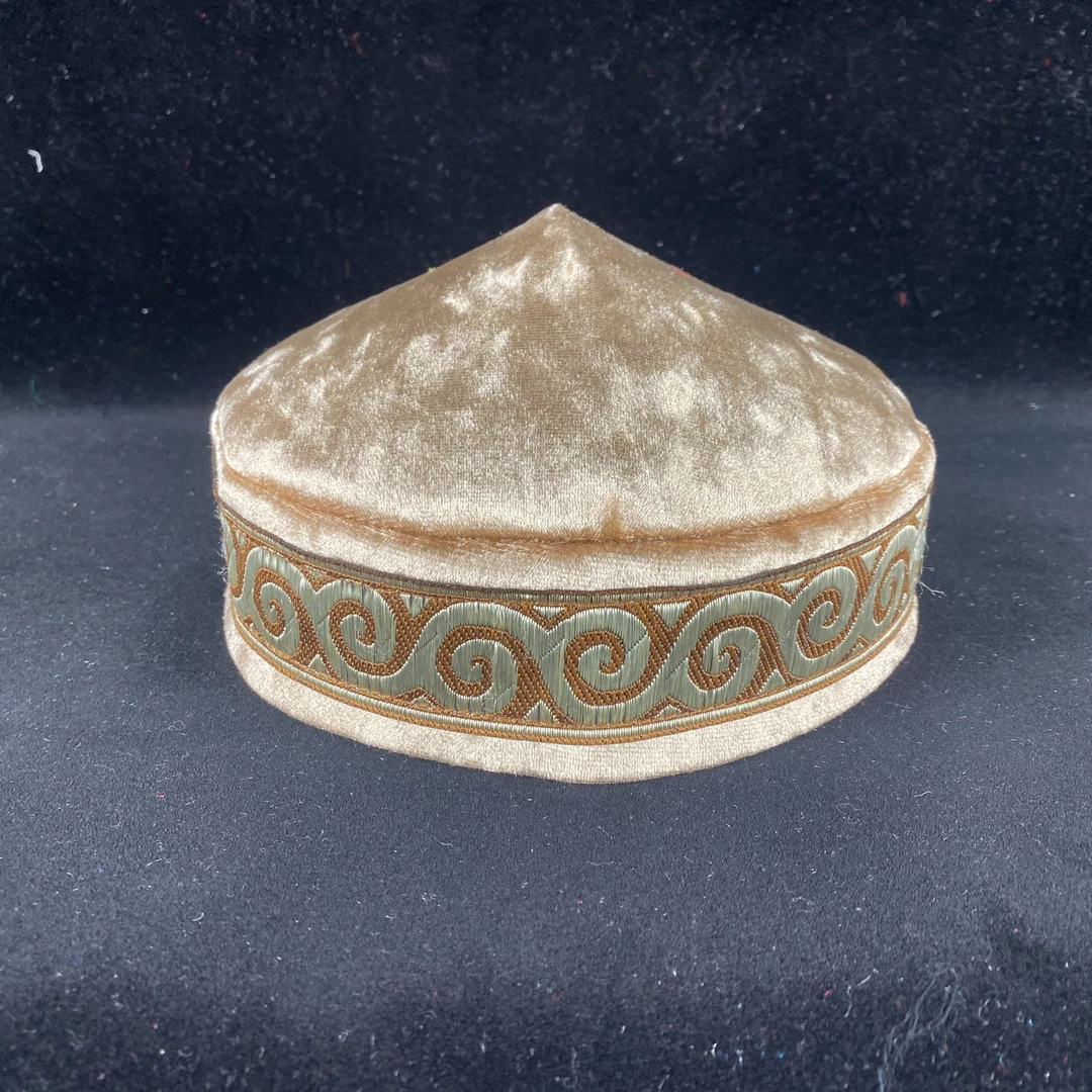 哈萨克手工男士帽子花帽