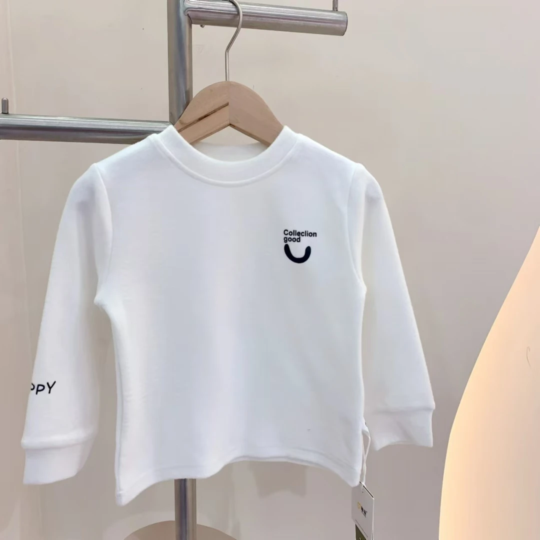 241647 女童冬季韩版薄绒加厚卡通刺绣休闲棉质百搭打底衫T恤