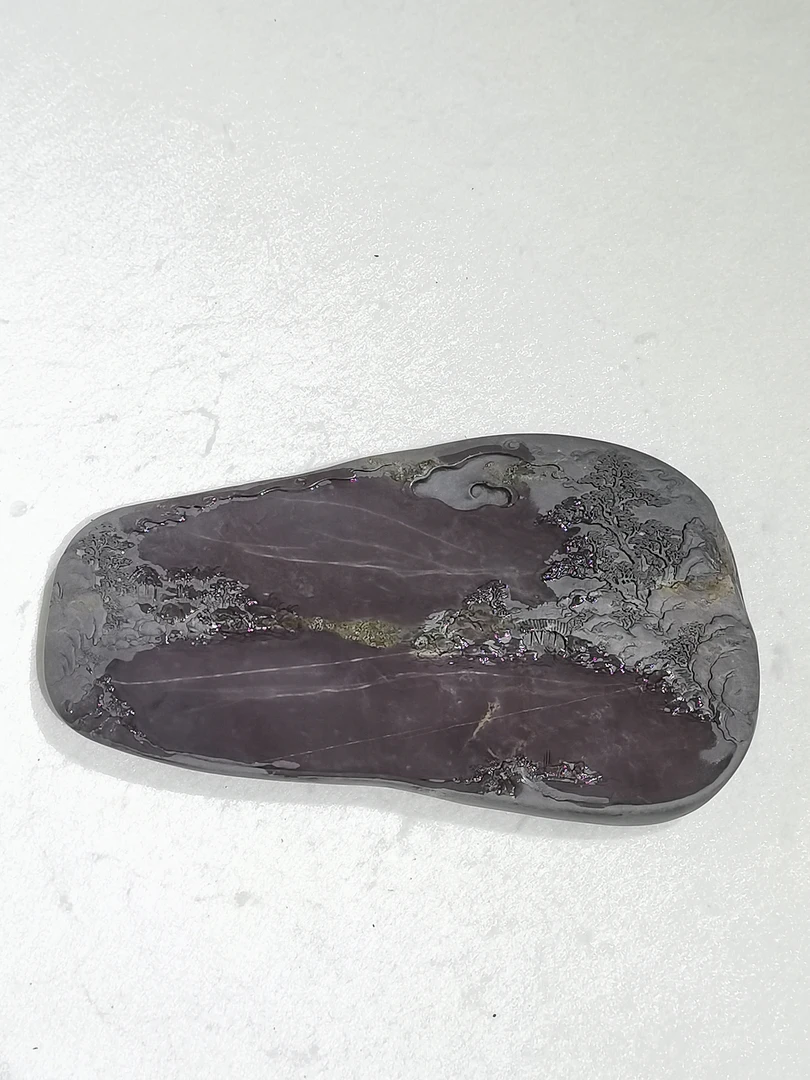 端砚-湖山春色砚-老坑