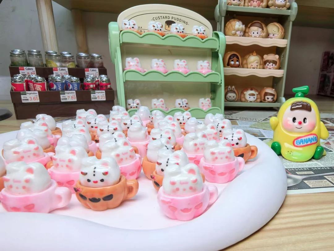 【墩墩专属定制】兔兔南瓜杯DIY卡通创意树脂配件