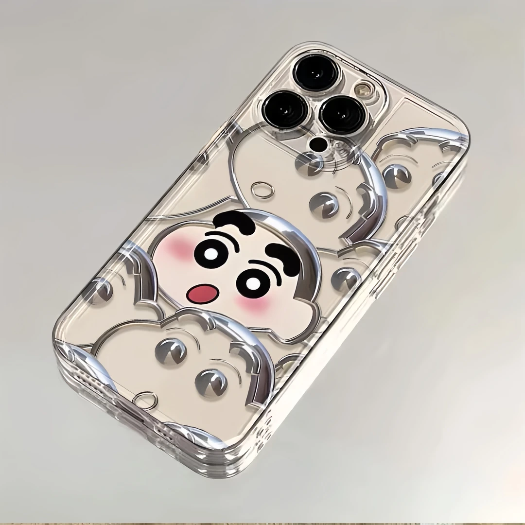 网红潮满屏小新适用苹果15promax华为vivo小米14oppo手机壳13软12