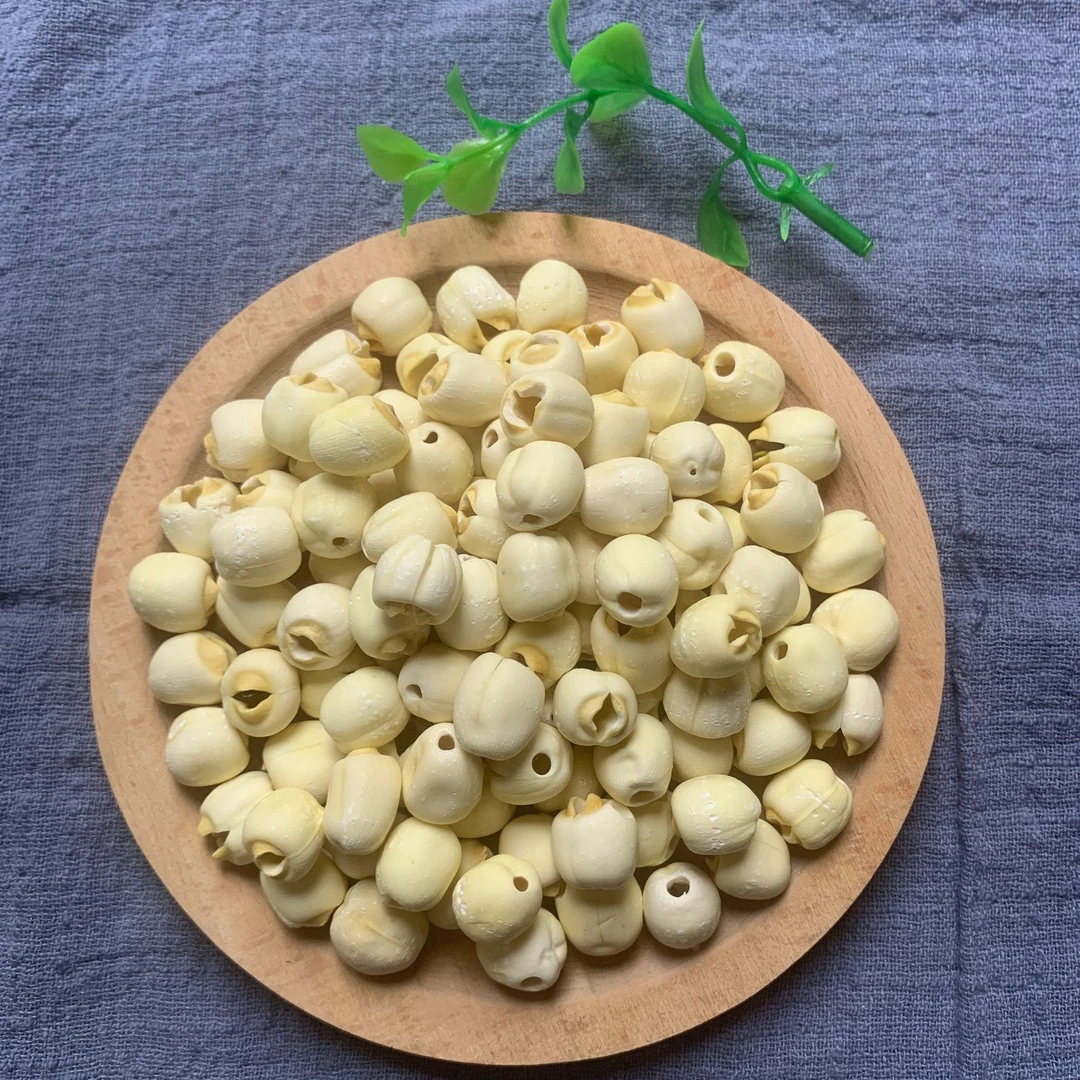 精选建宁无硫原色白莲子不是红莲磨皮粉糯煲汤煮糖水不二之选