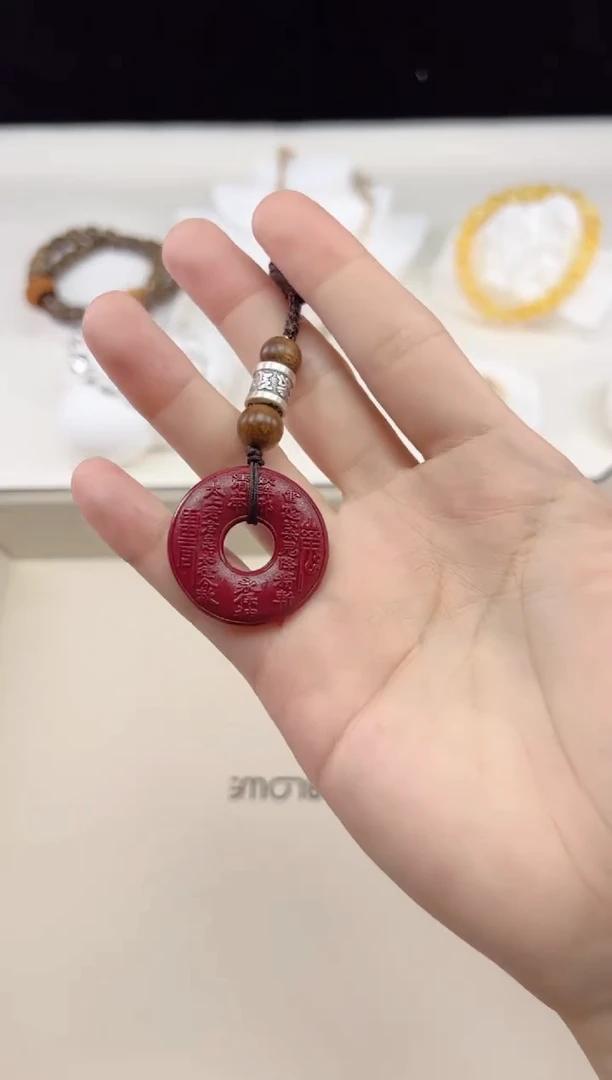 【闪购商品】水晶车挂未镶嵌紫砂山鬼花钱多样性发货