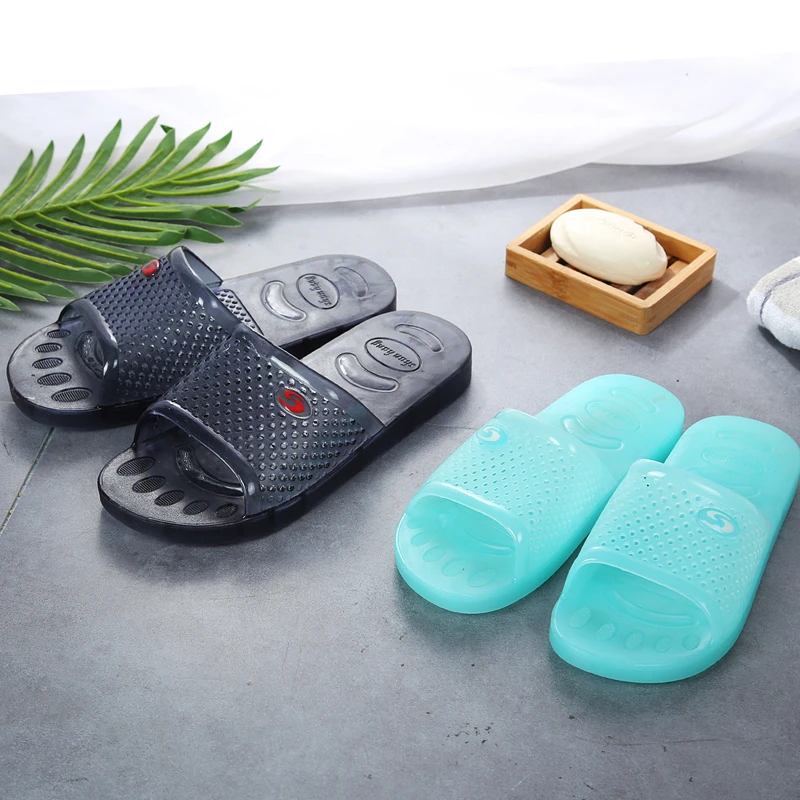 水晶拖鞋女夏季凉拖鞋塑料洗澡防水防滑果冻透明情侣防臭居家拖鞋