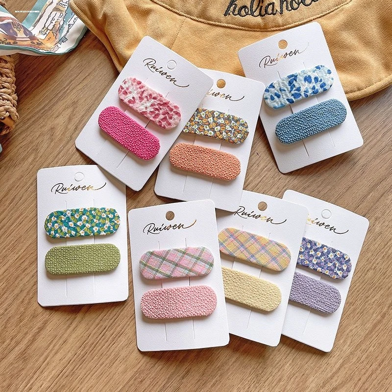 卡子少女布艺碎花BB夹新款韩系夹子ins森系前额发饰甜妹显白