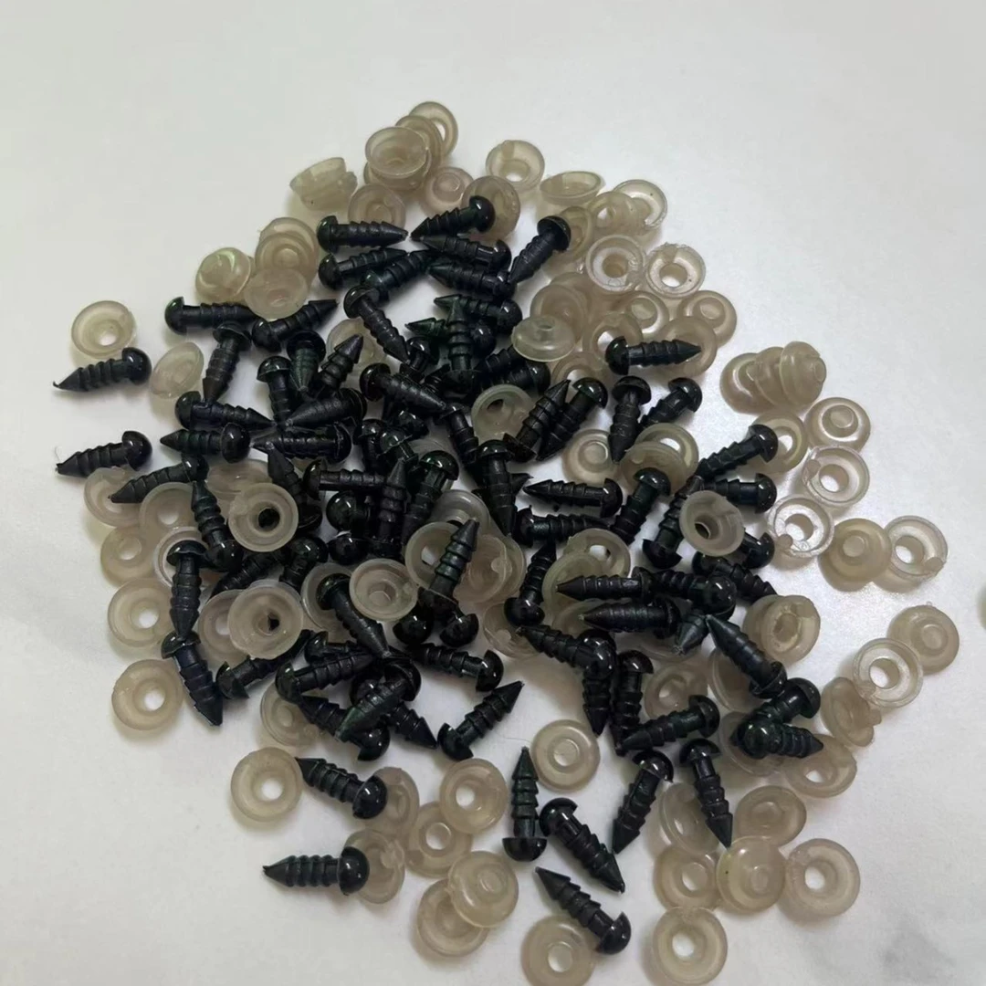 钩织动物眼睛diy玩偶小乌龟亚克力螺旋小眼睛钩织毛线配件金鱼眼