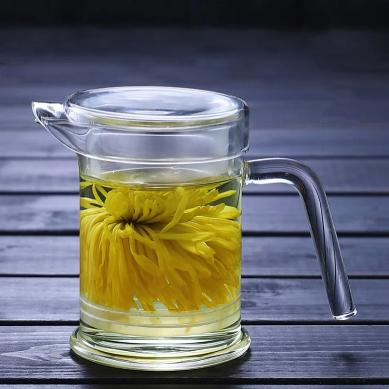 茶具耐热玻璃内胆过滤玫瑰花泡茶壶花茶冲茶器高档茶水分离杯单壶