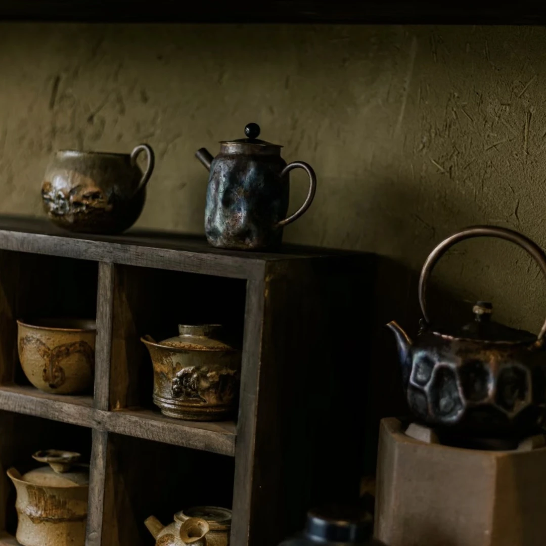 定制链接   孤品一物一拍（紫铜手工锻打茶器）