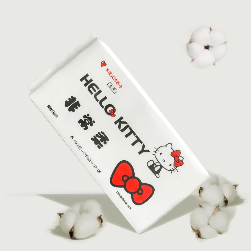 洗脸棉柔巾干湿Hello kitty婴儿宝宝纯棉加厚