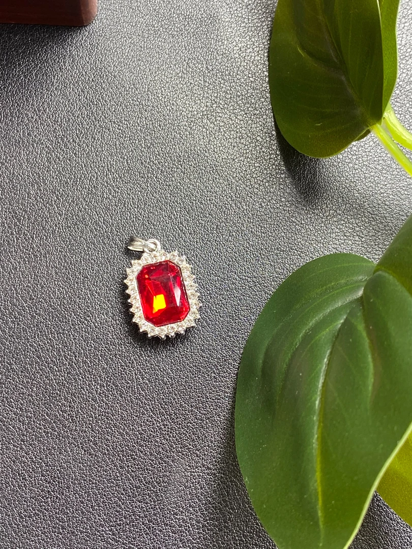 『口岸珠宝』B102  精美红宝石高奢培育首饰配链子