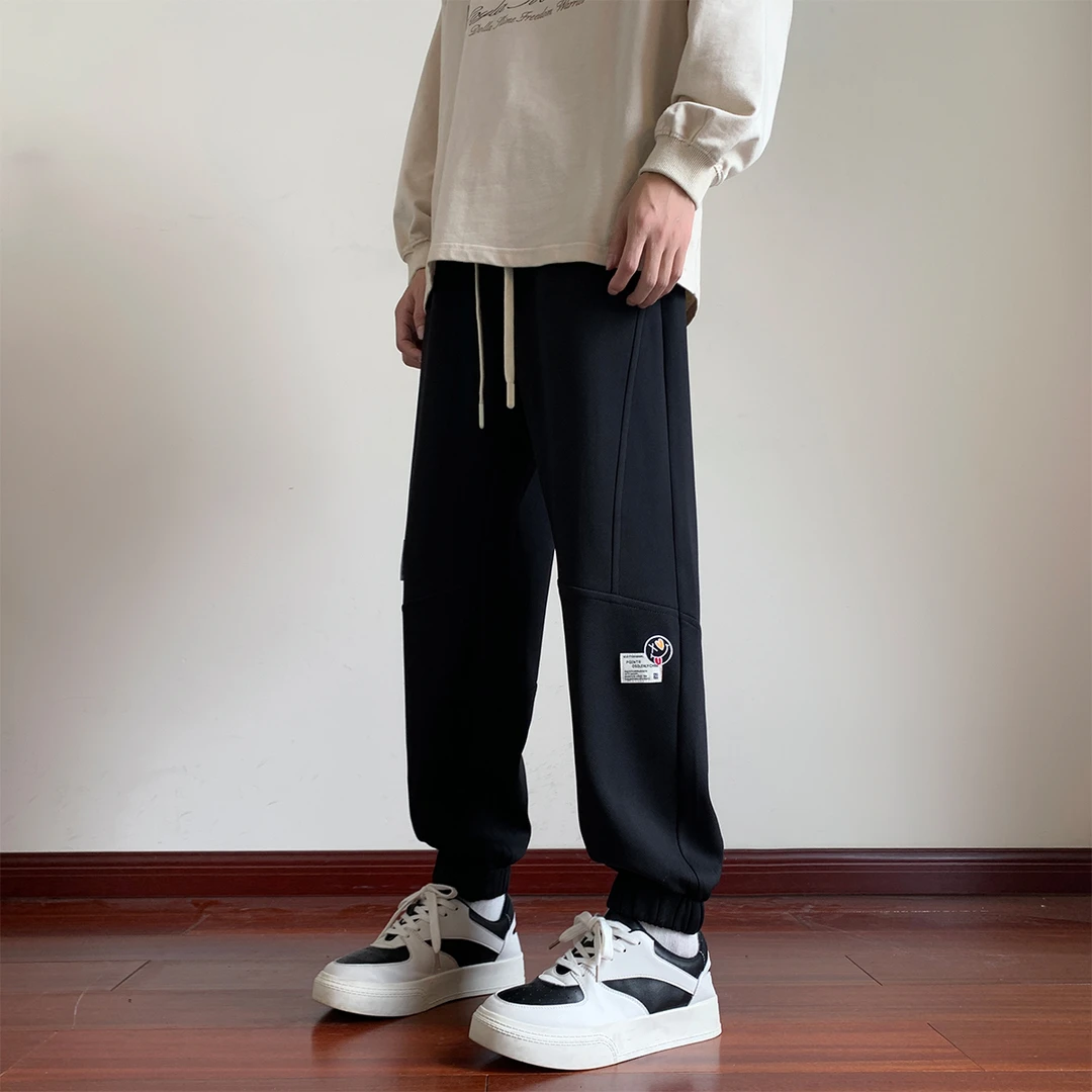 休闲裤男裤春季大码宽松加肥加大胖子春秋款束脚运动裤子