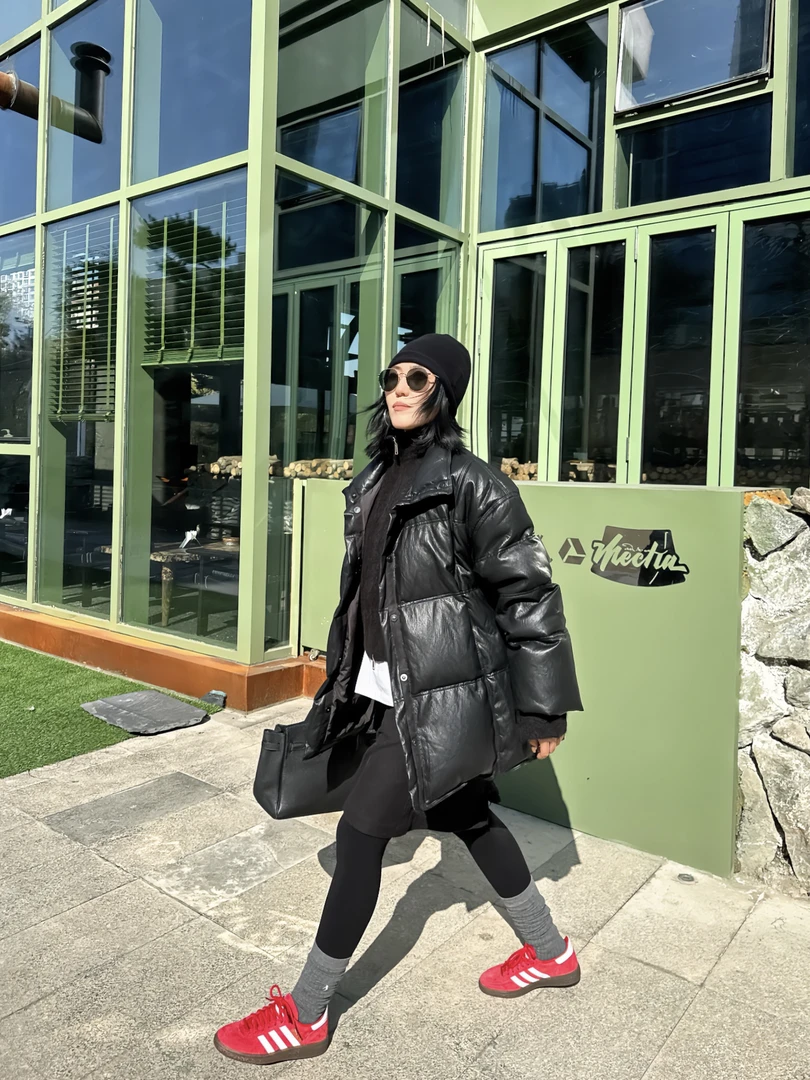 FG·STUDIO 黑色皮面外套