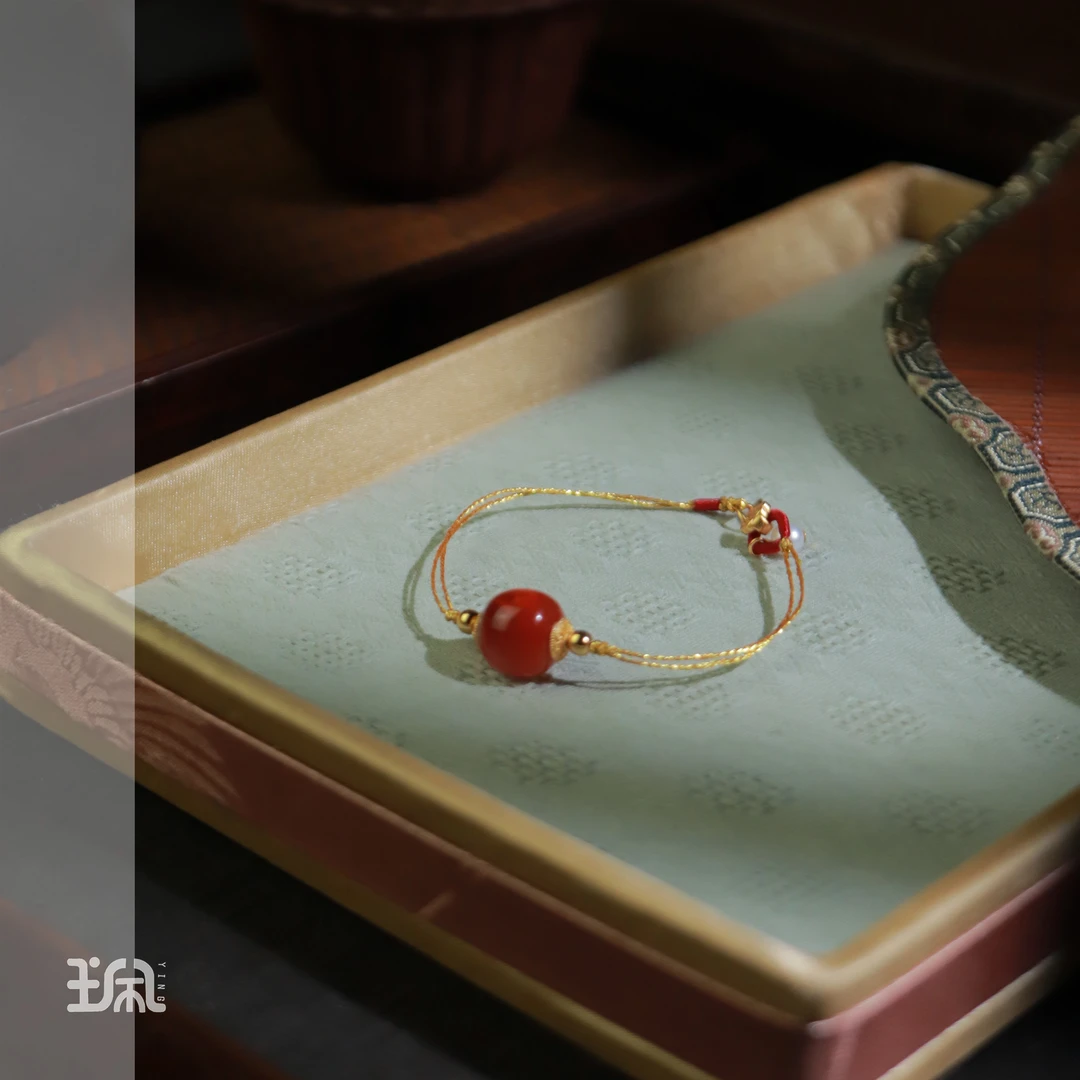 棠红|南红*手链*S925银镀金QC23122158多样性发其一