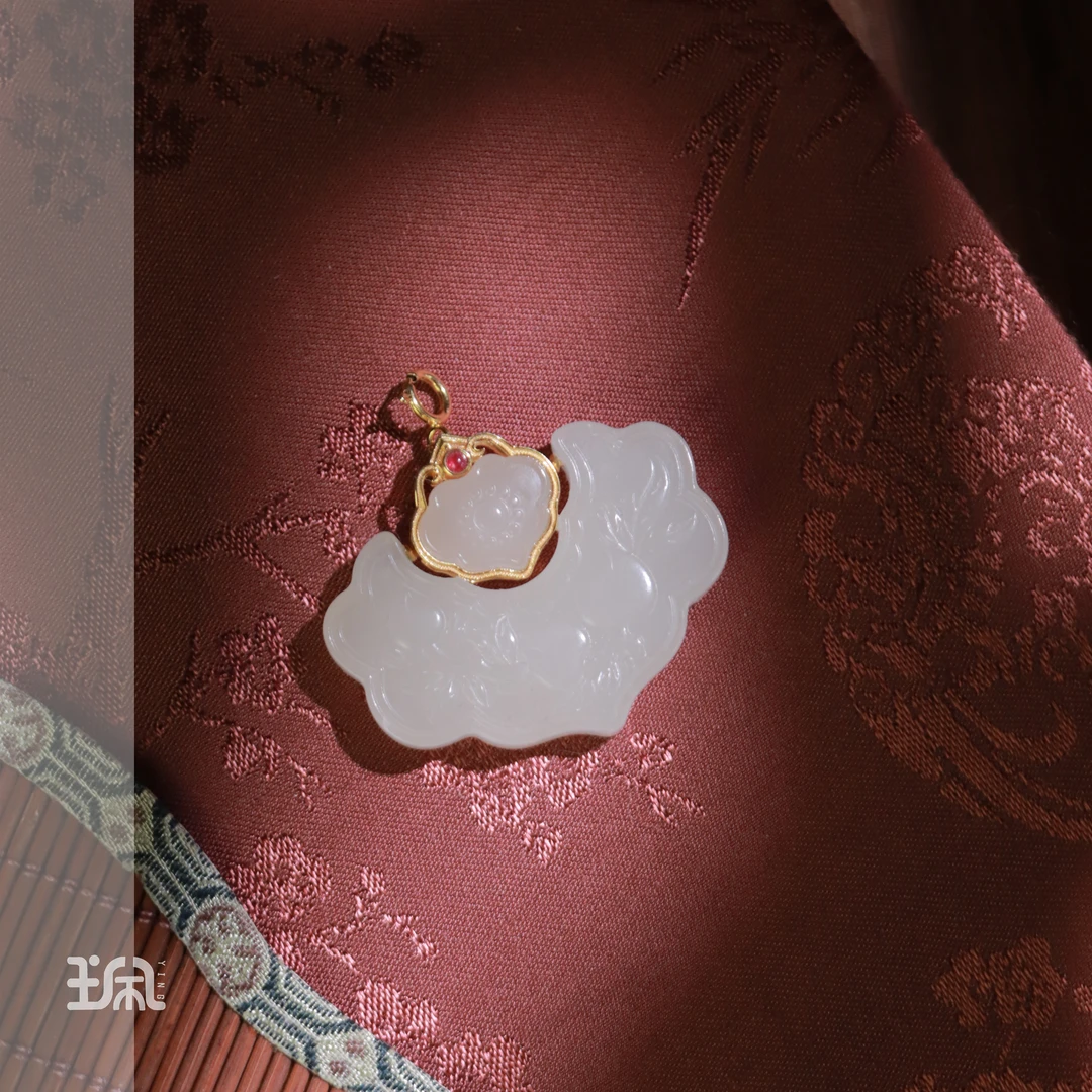 笙惗|和田玉*吊坠不含链*18K金QB23122227多样性发其一