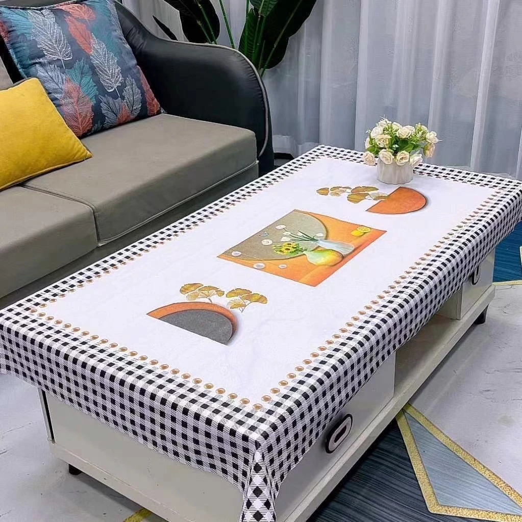 精雕加厚对花防油防水防烫pvc免洗餐桌布茶几布台布