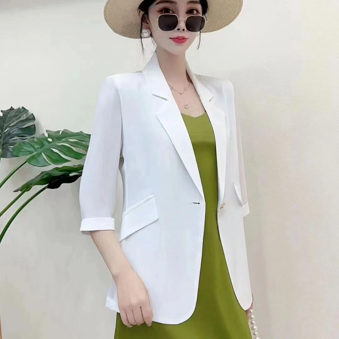 韩版小西装修身显瘦西服西装休闲百搭夏季夏季薄款气质时尚008款